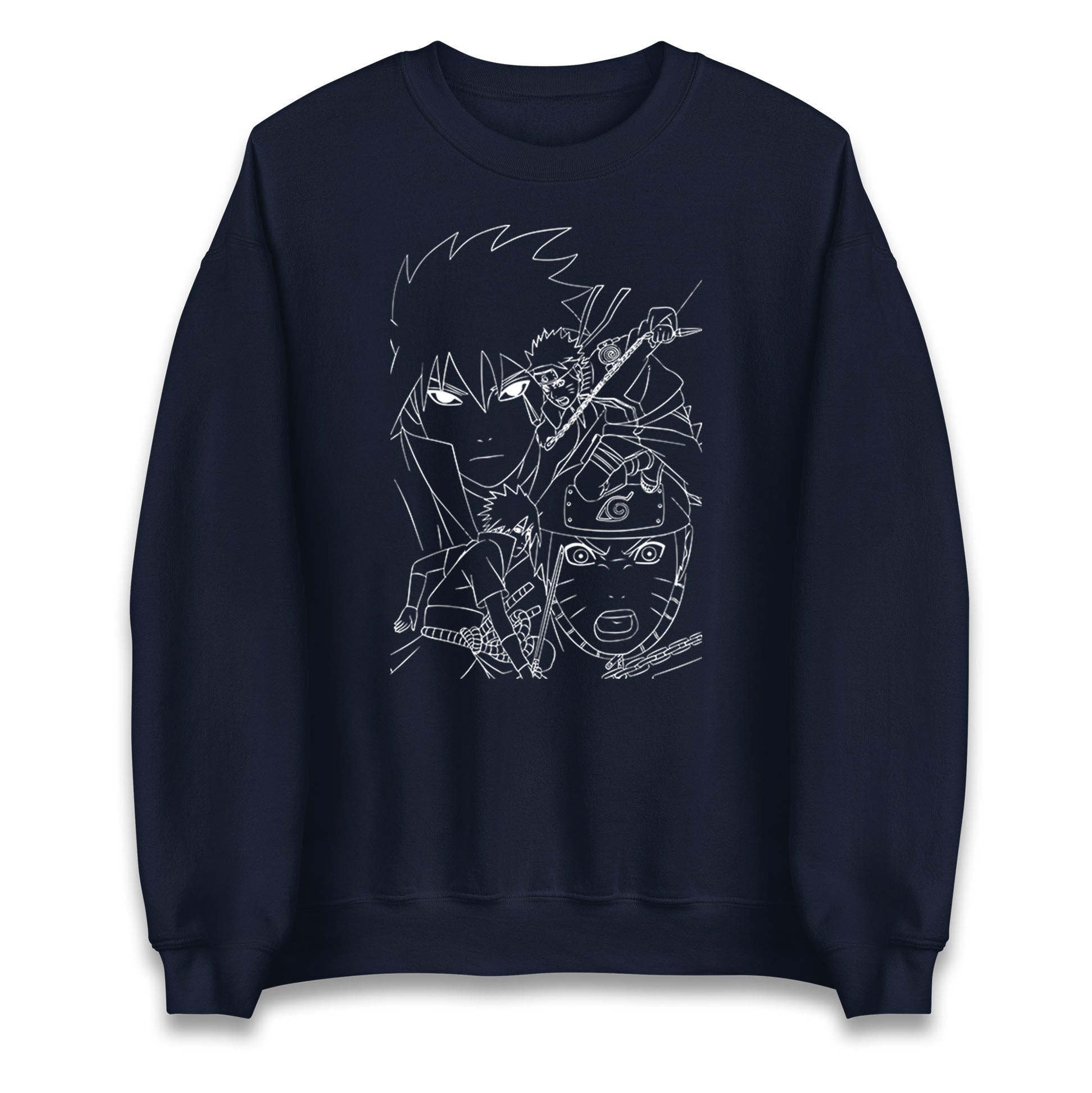 sasuke uchiha and naruto uzumaki sweatshirt