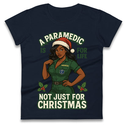 Paramedic Xmas Ladies T Shirt