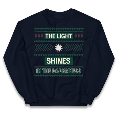 The Light Shines in the Darkness Kids Jumper