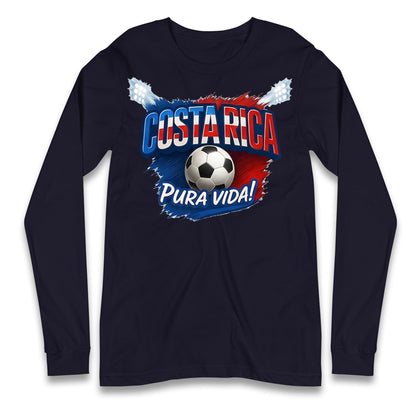 Costa Rica Retro World Cup Longsleeve T Shirt 