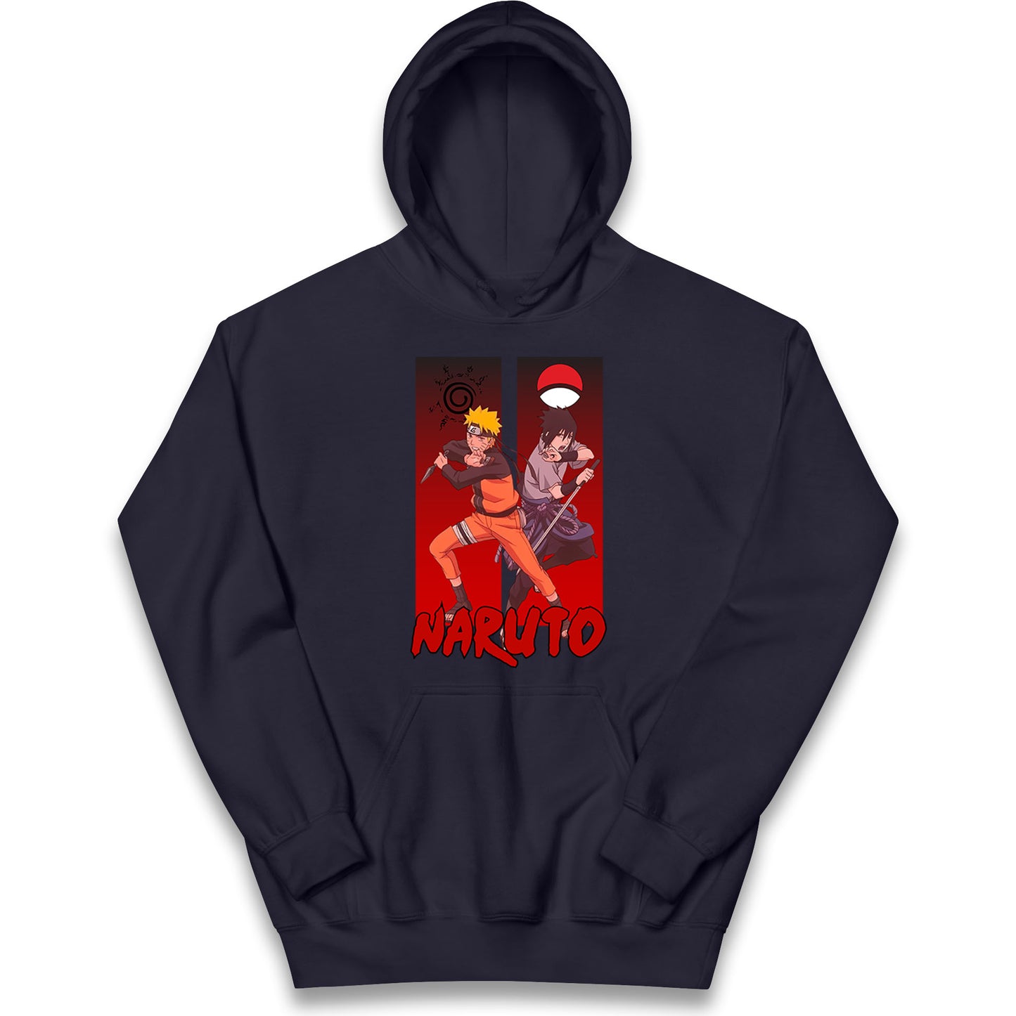 naruto eight trigrams sealing and sasuke uchiha crest hoodie
