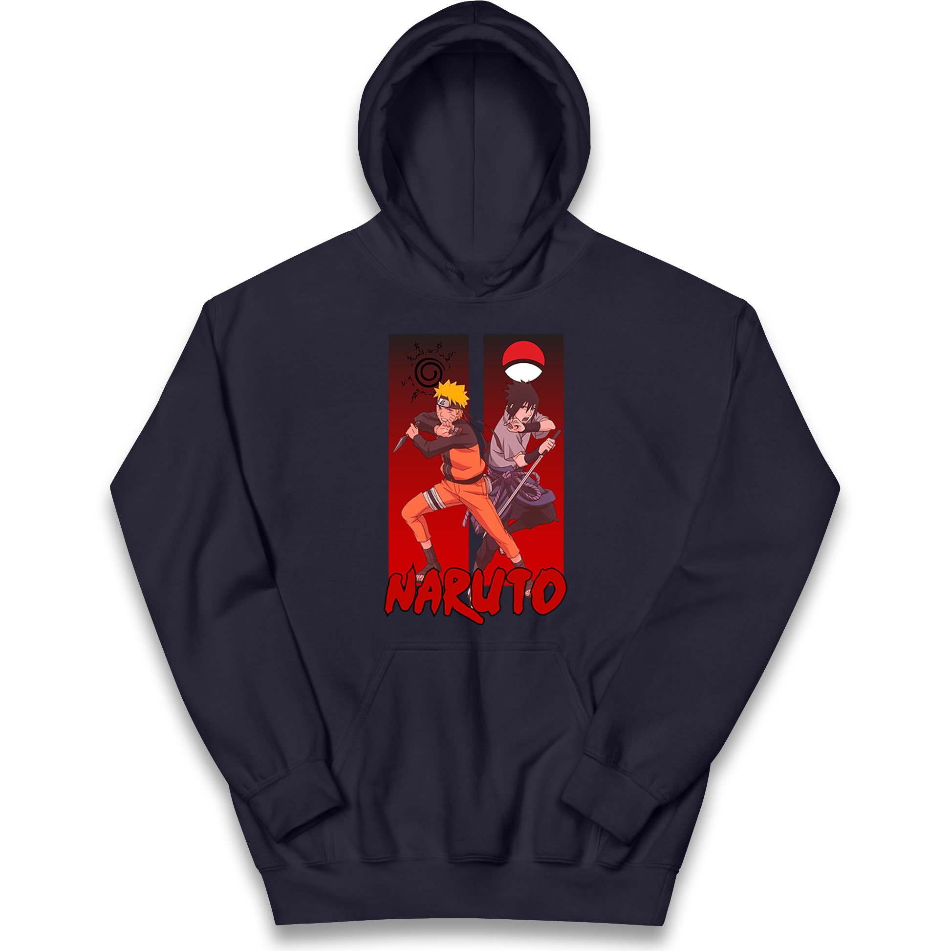 naruto eight trigrams sealing and sasuke uchiha crest hoodie