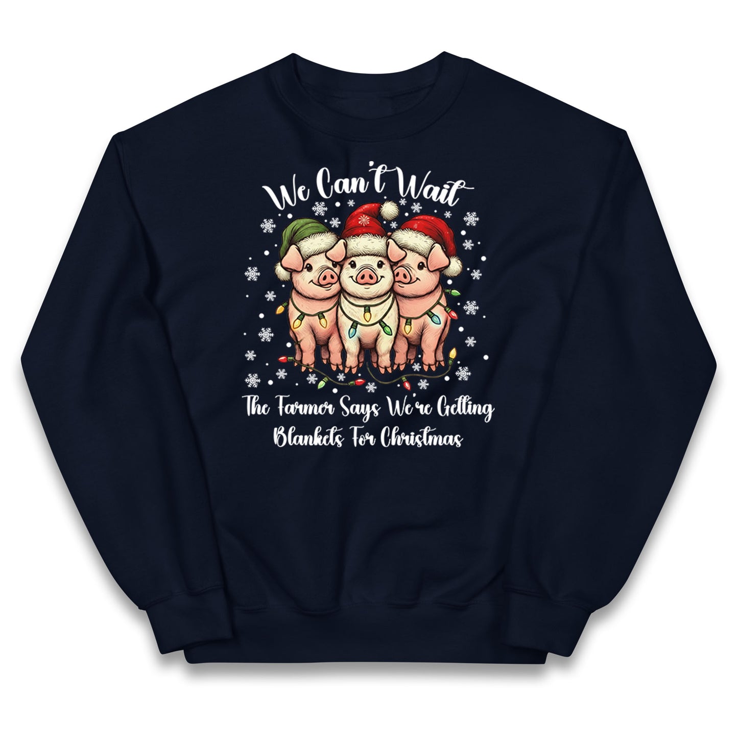 Three Pigs Christmas Kids Jumper