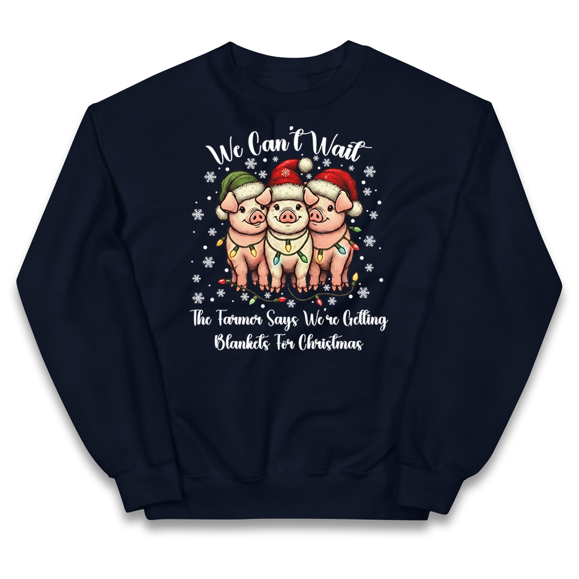 Three Pigs Christmas Kids Jumper