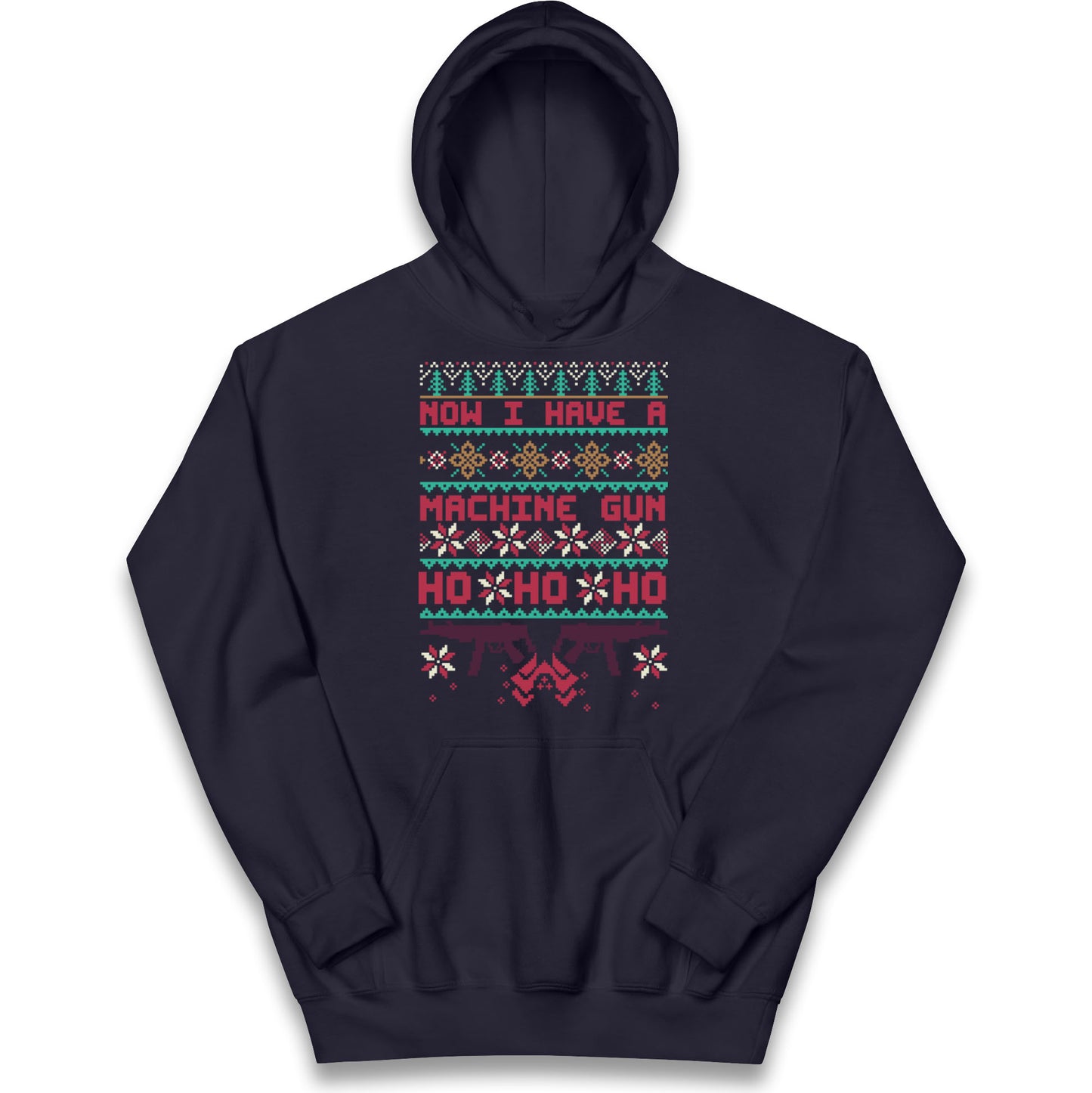 Now I Have A Machine Gun Christmas Kids Hoodie