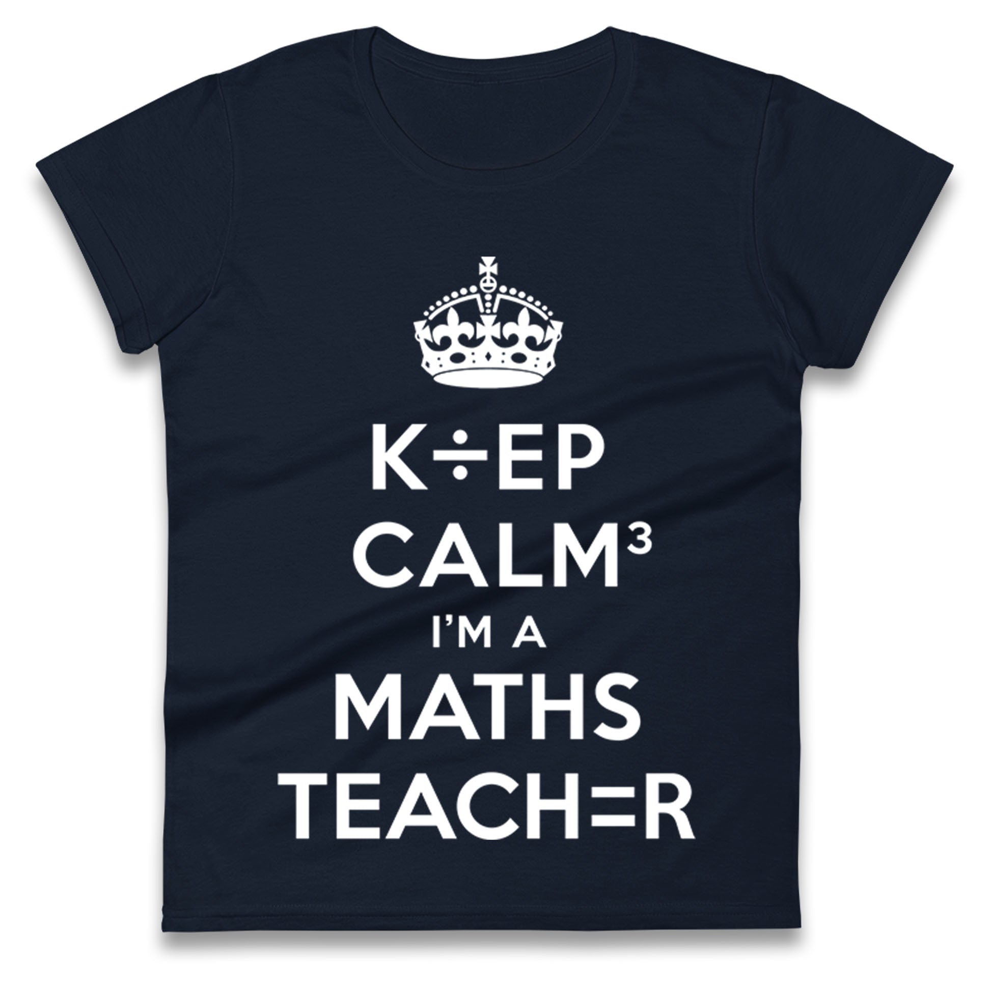 Keep Calm I’m A Maths Teacher Ladies T Shirt