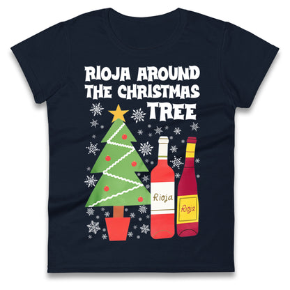 Rioja Wine Christmas Ladies T Shirt