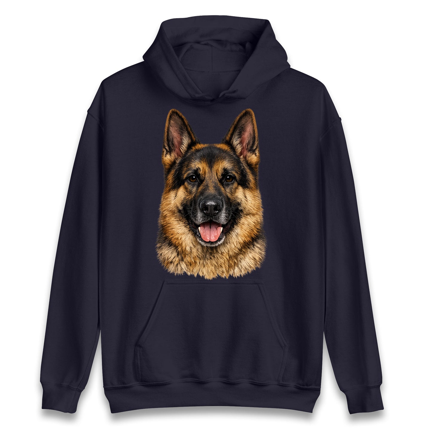 German Shepherd Dog Face Hoodie