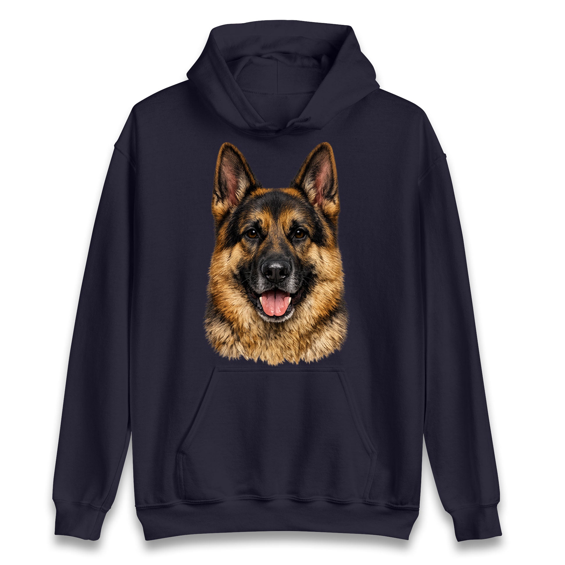 German Shepherd Dog Face Hoodie