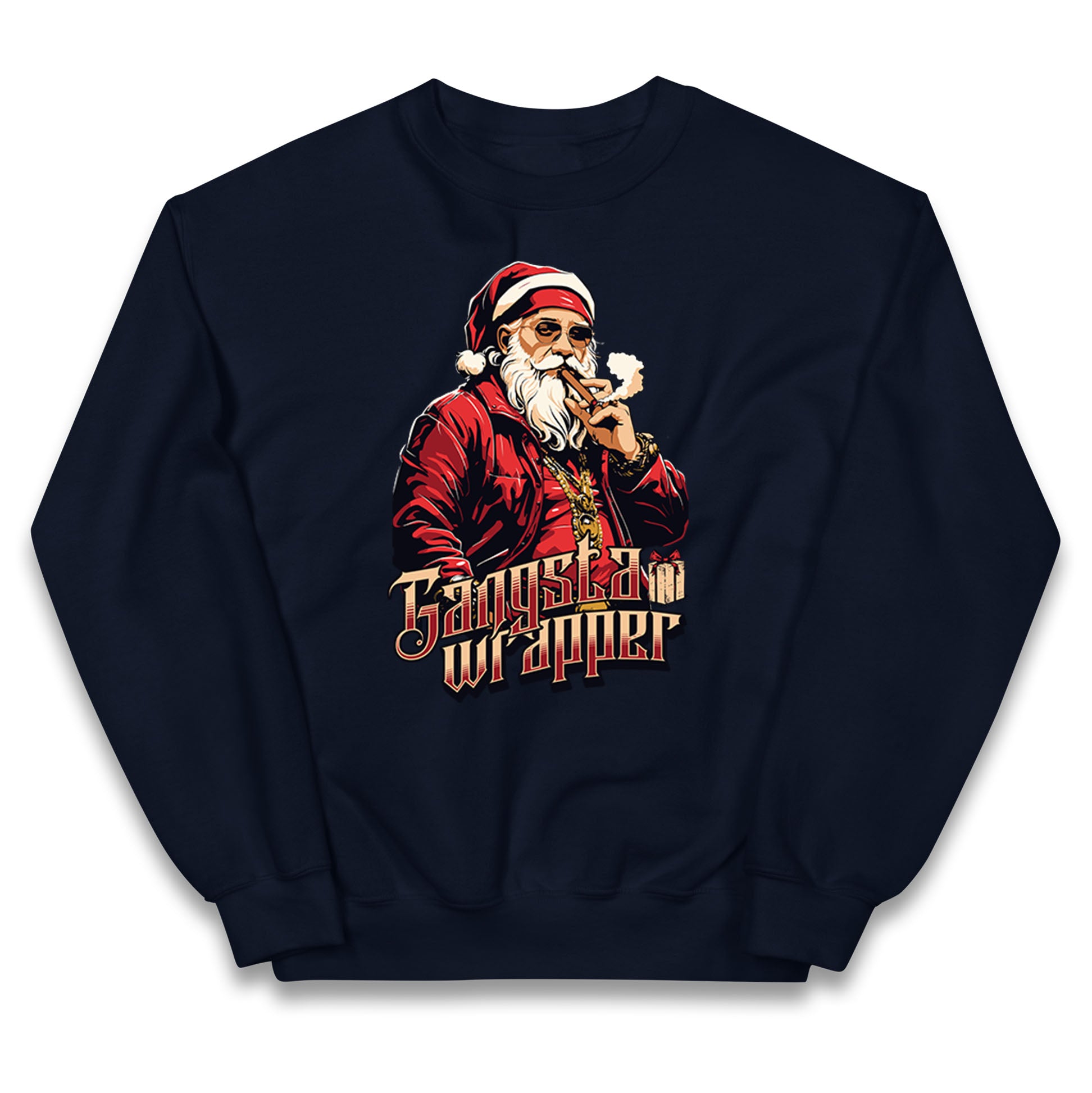Santa Claus Gangster Kids Jumper