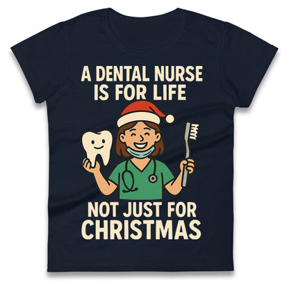 Dental Nurse Christmas Ladies T Shirt