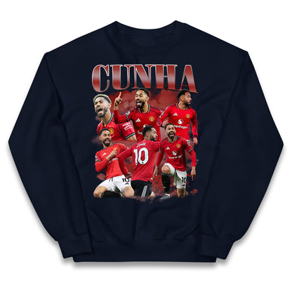 Matheus Cunha Manchester United Kids Jumper