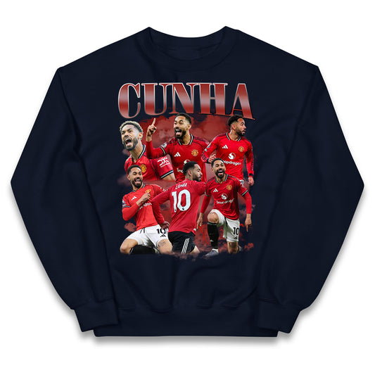 Matheus Cunha Manchester United Kids Jumper