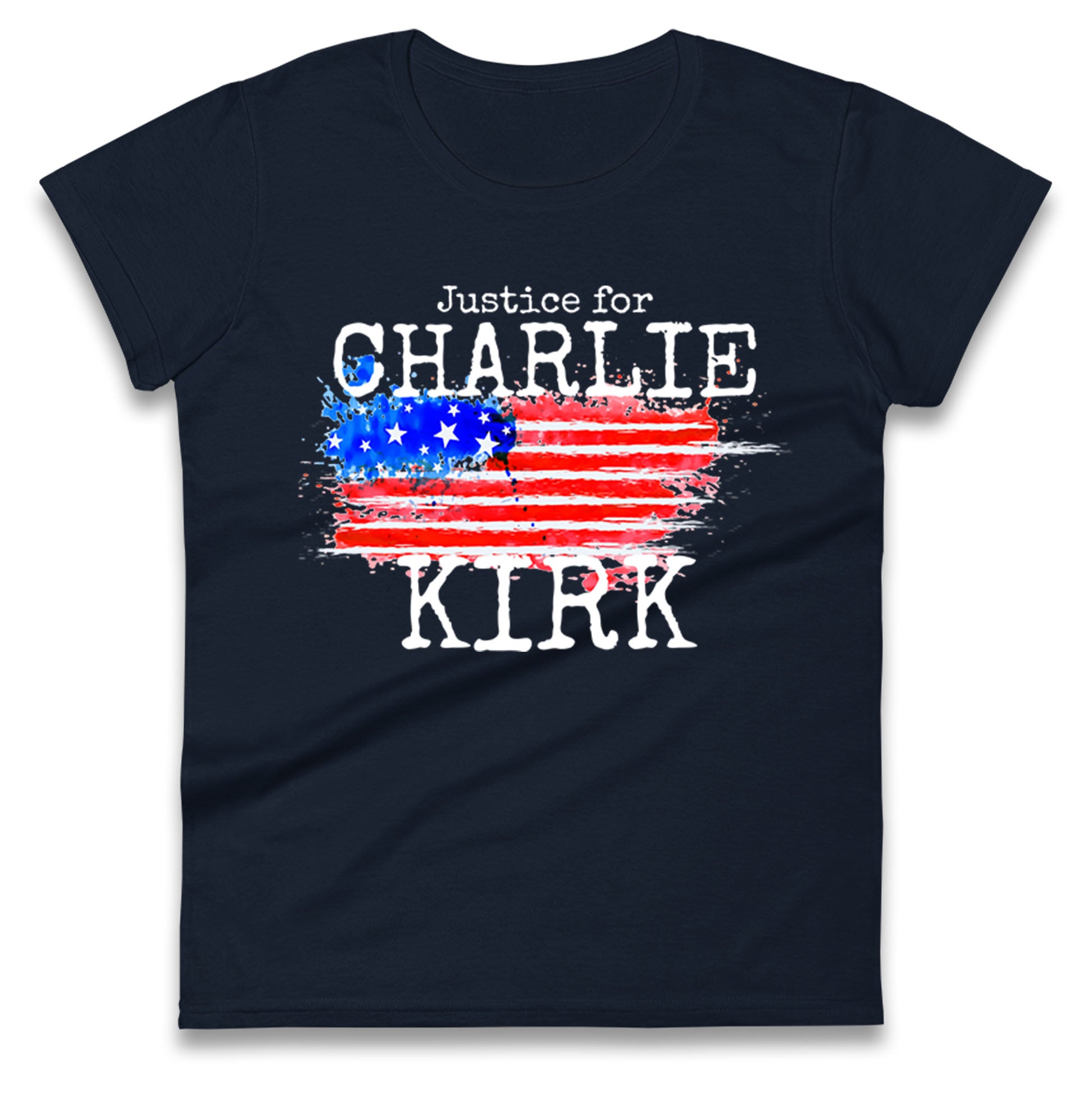 Justice For Charlie Kirk Ladies T Shirt