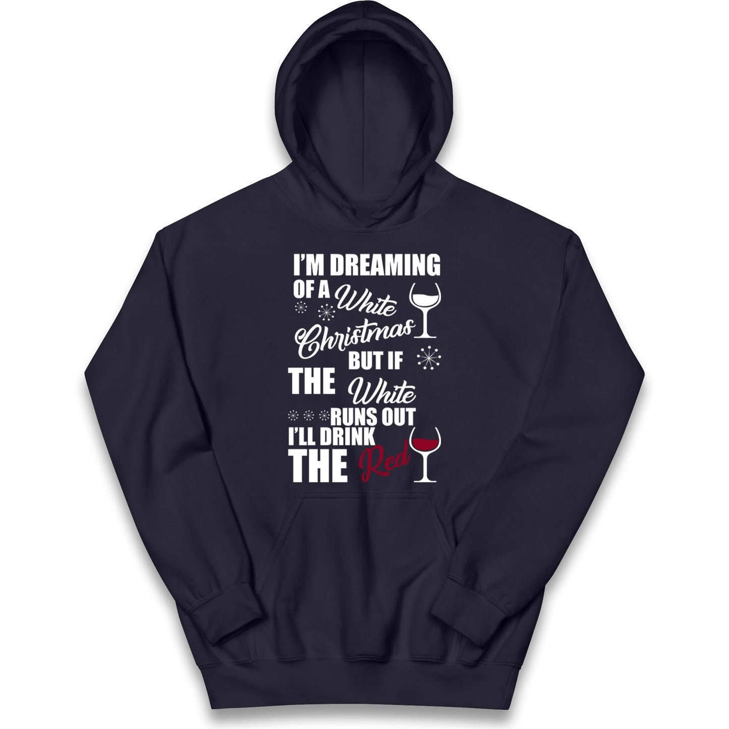 Wine Christmas Kids Hoodie