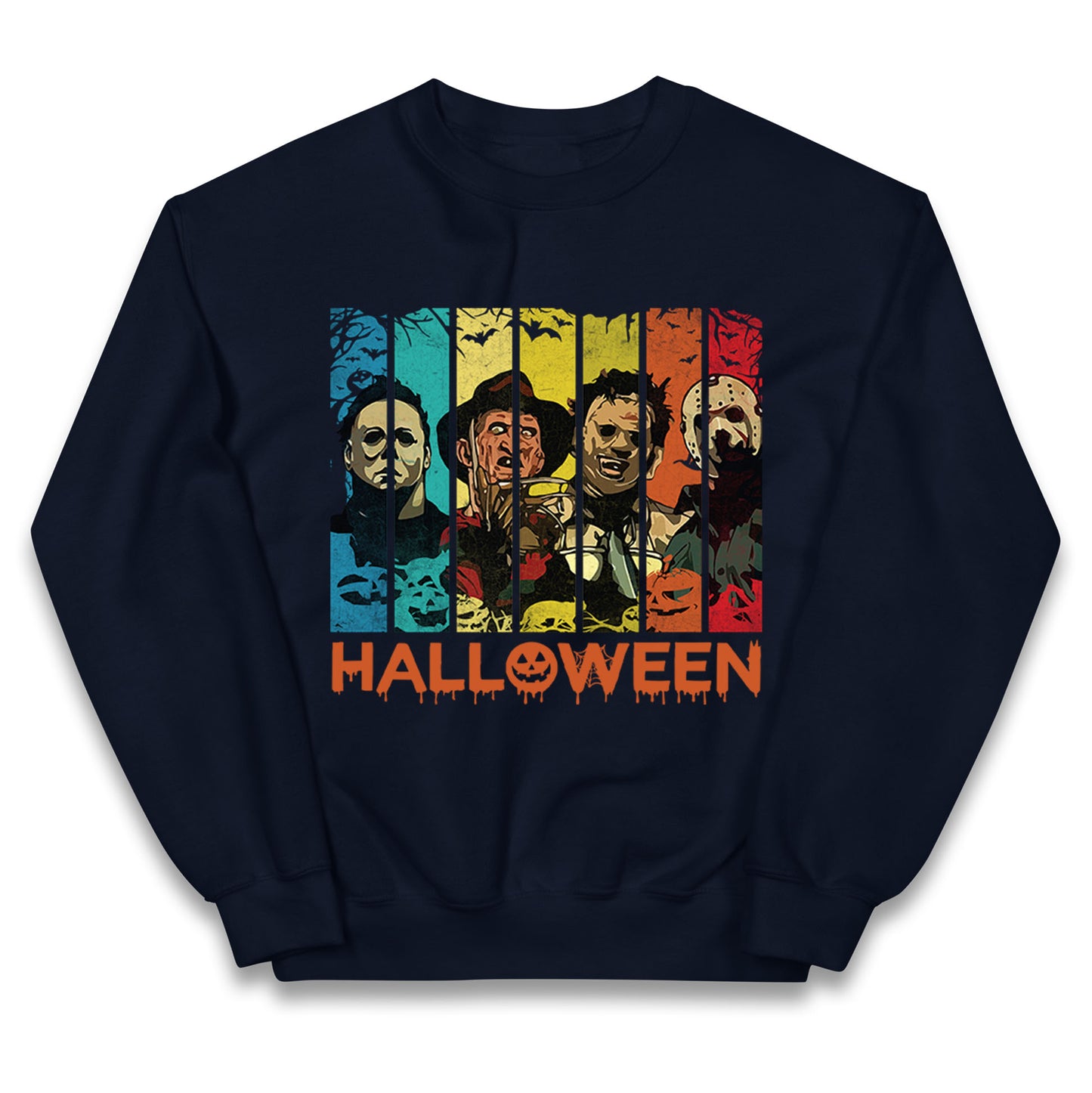 Vintage Villains Halloween Kids Jumper