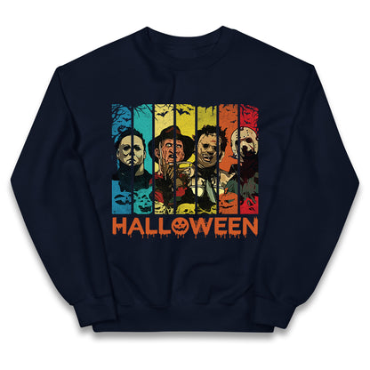 Vintage Villains Halloween Kids Jumper