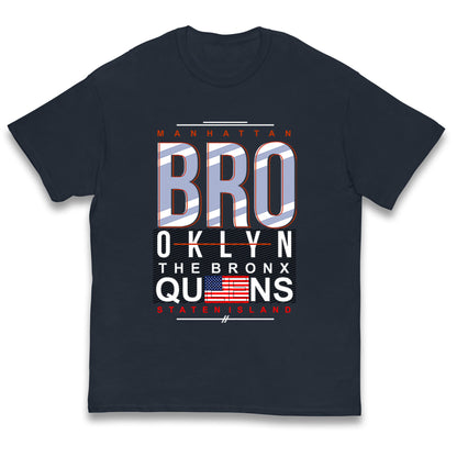 Brooklyn New York State Kids T Shirt