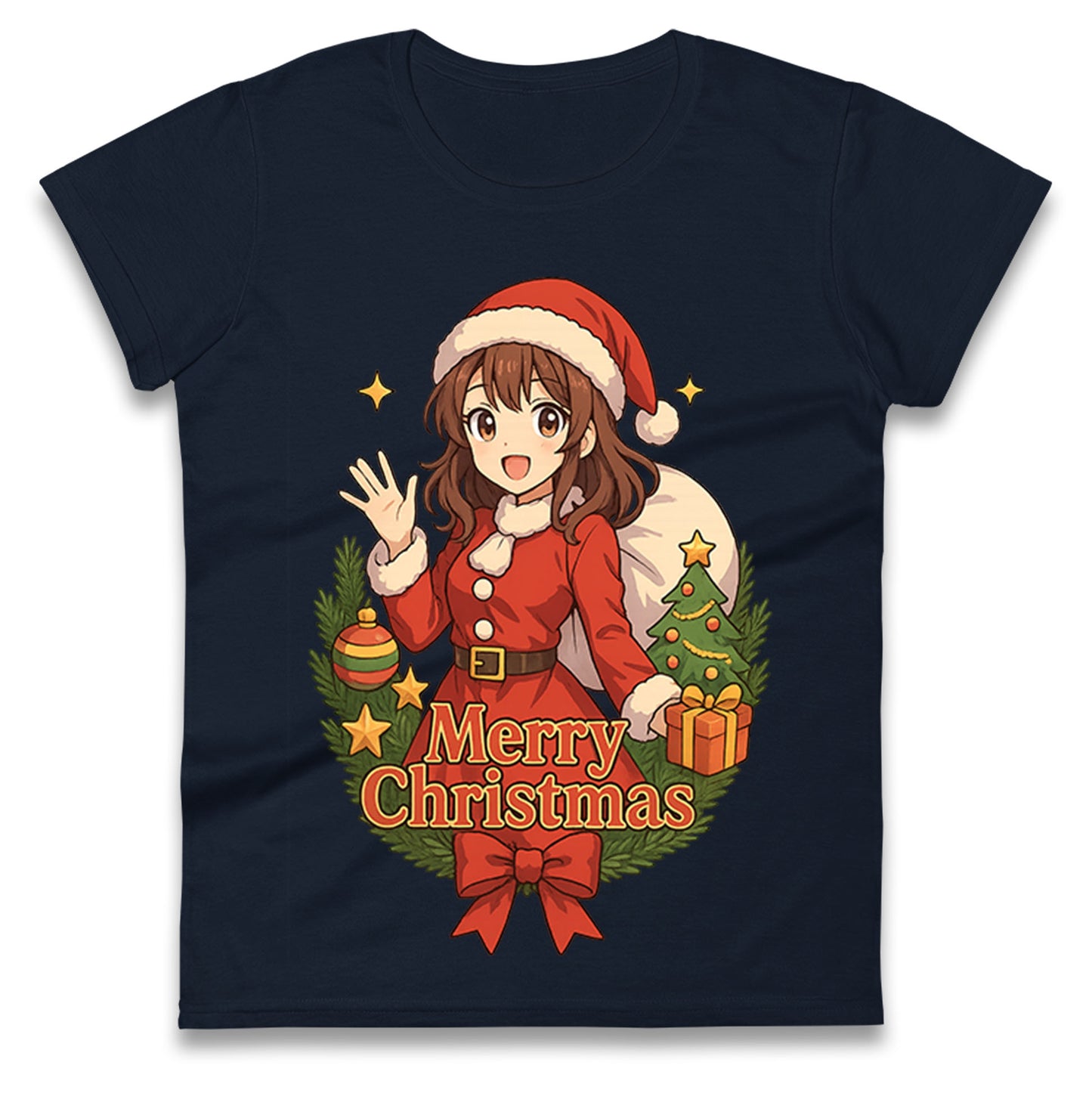 Anime Christmas Ladies Shirt