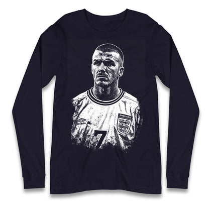 Bavid Beckham England Longsleeve T Shirt