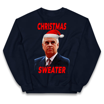 Prince Andrew Christmas Kids Jumper