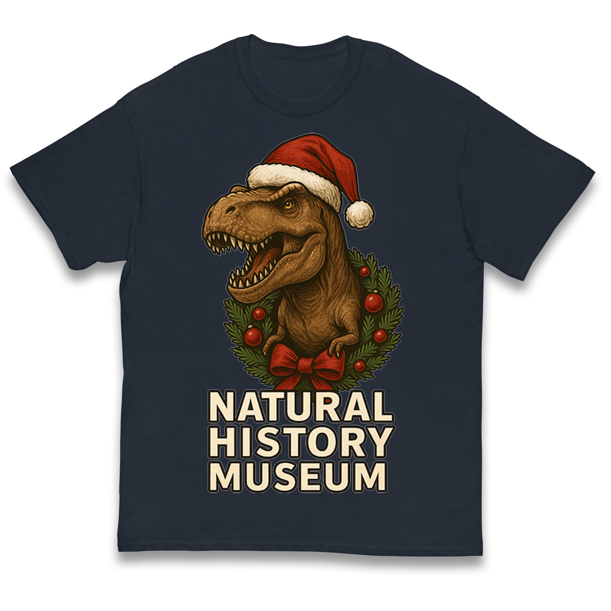 Natural History Museum Christmas Kids T Shirt