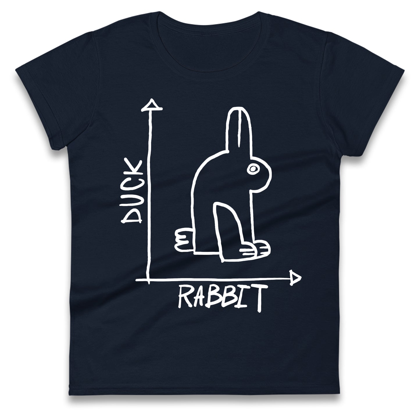 Rabbit Duck Ladies T Shirt