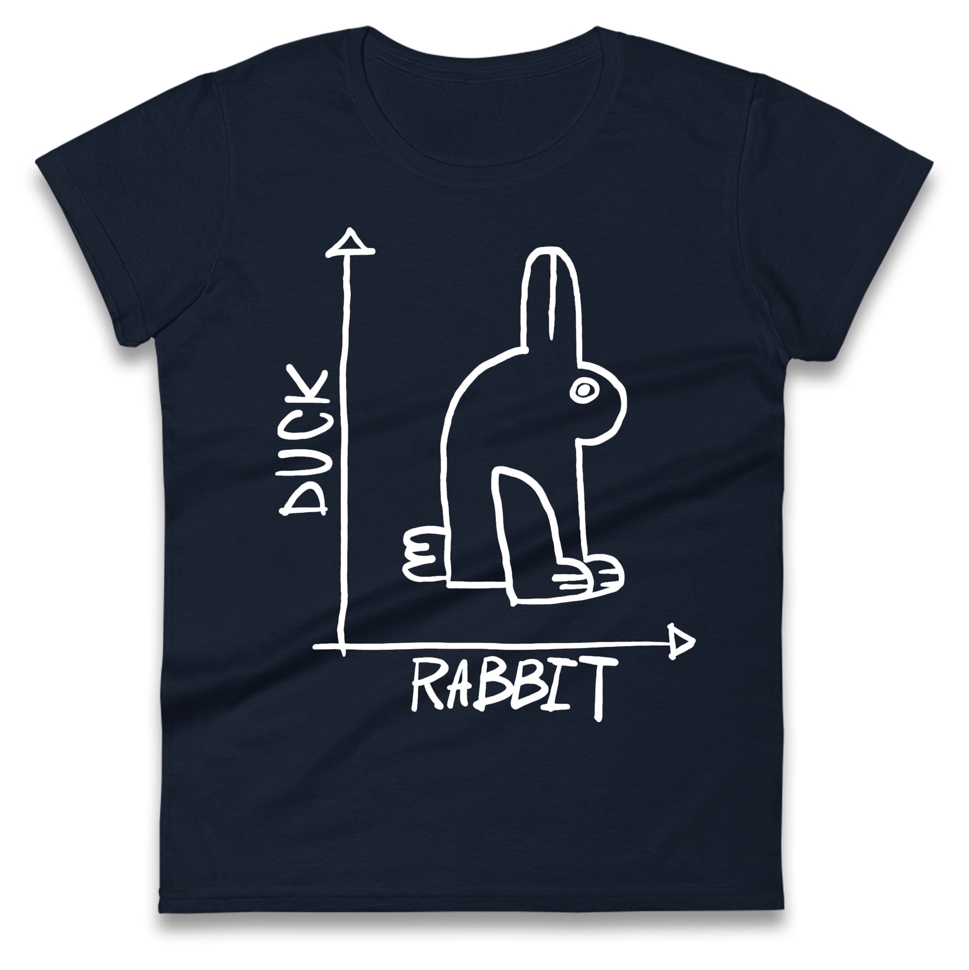 Rabbit Duck Ladies T Shirt