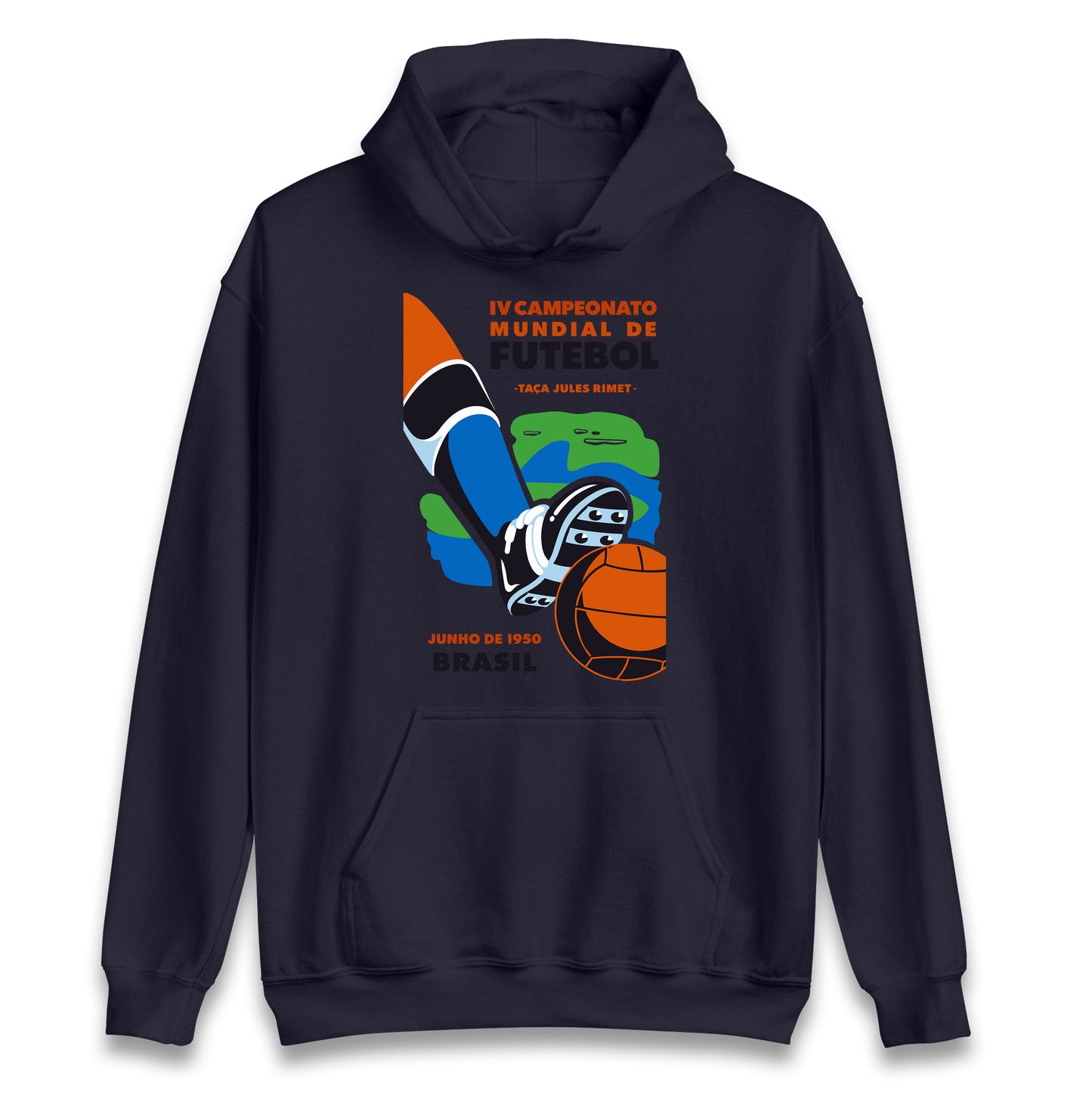 Brasil 1950 Retro World Cup Hoodie