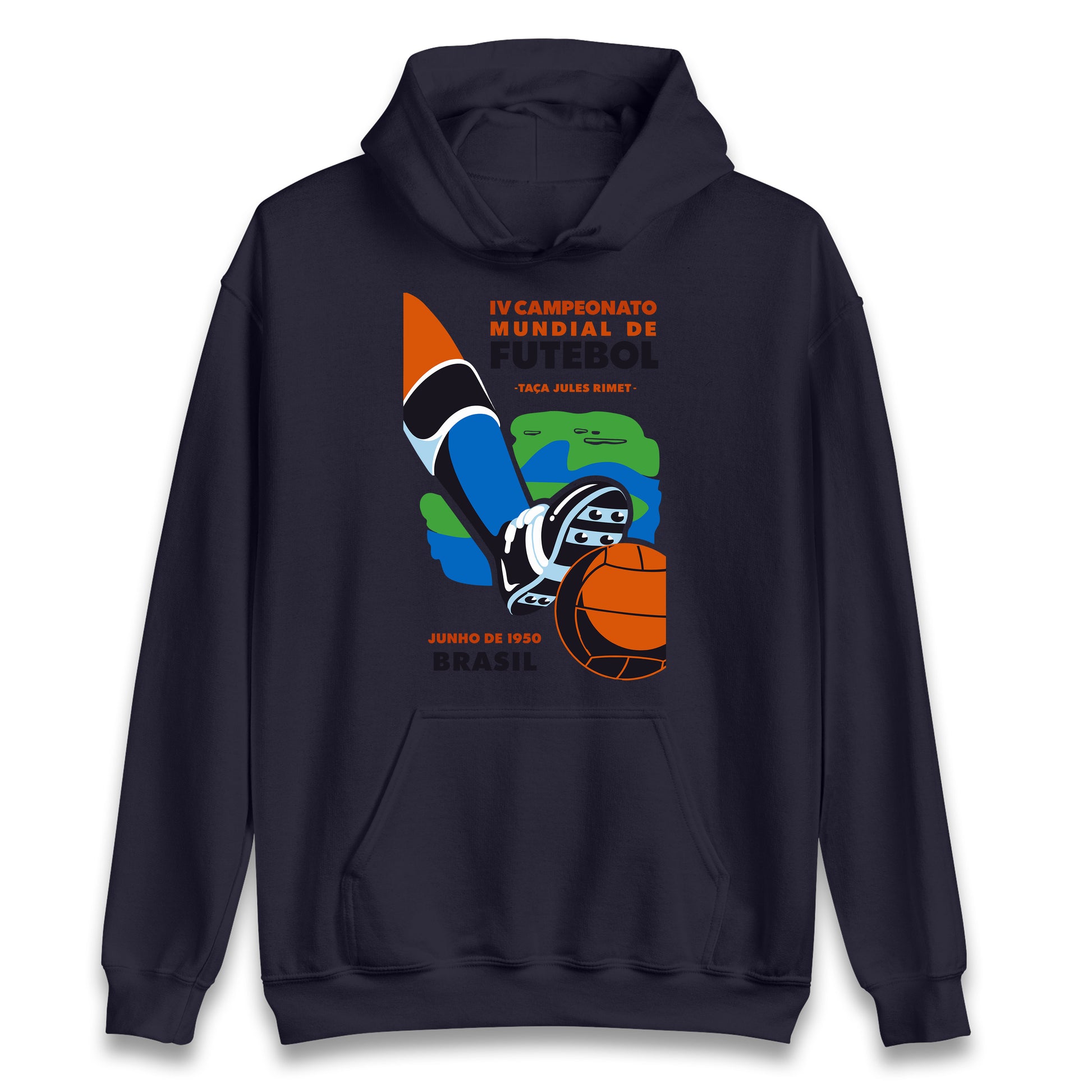 Brasil 1950 Retro World Cup Hoodie