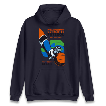 Brasil 1950 Retro World Cup Hoodie
