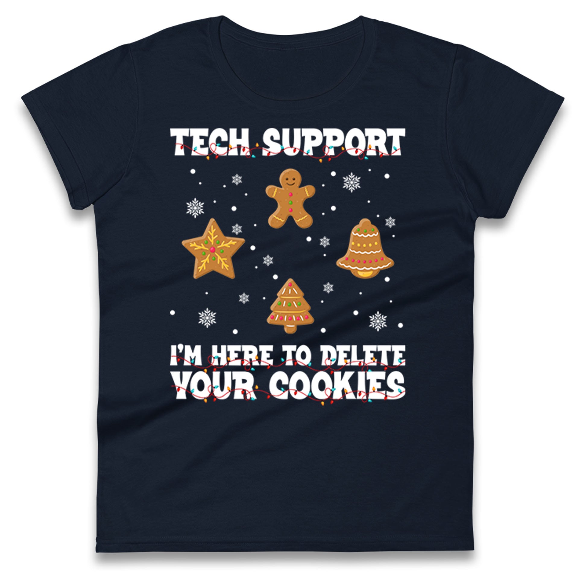 Delete Cookies Ladies T Shirt