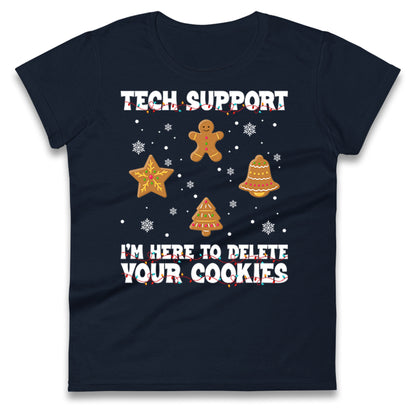 Delete Cookies Ladies T Shirt