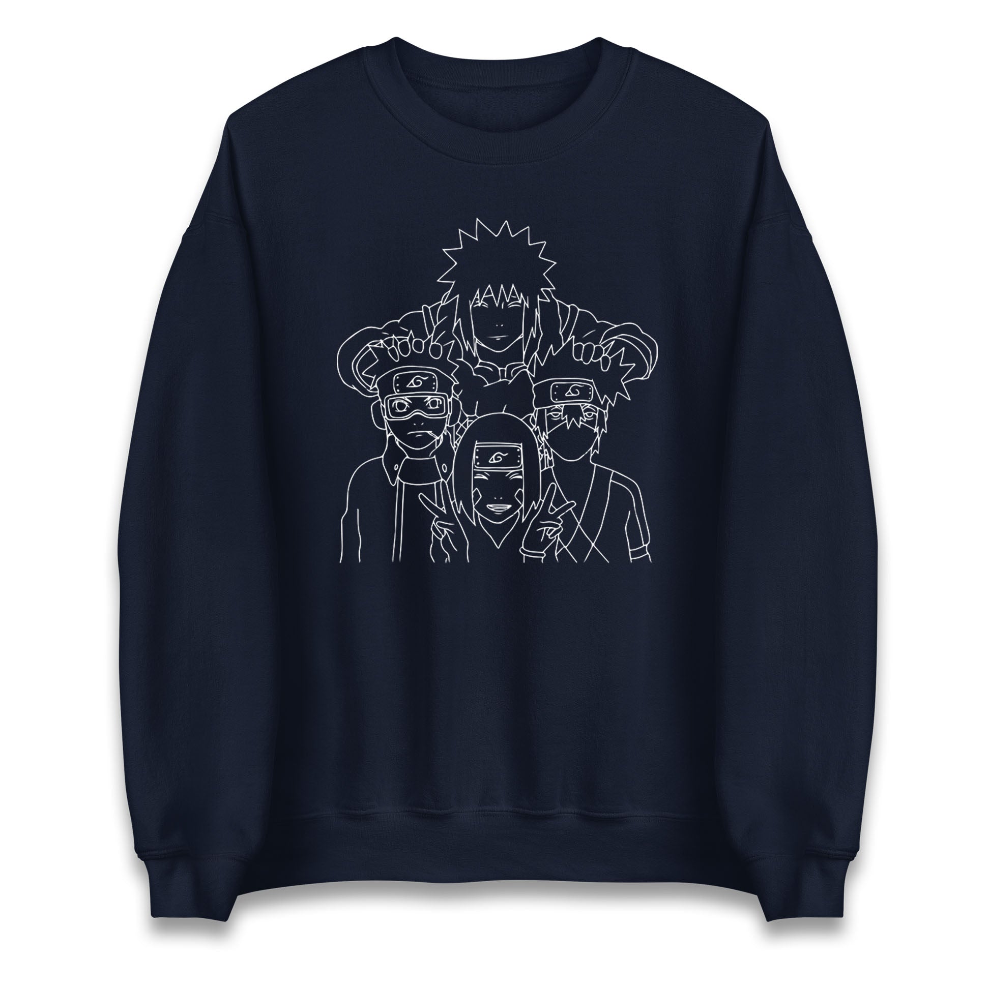 Naruto Shippuden Sweatshirt Minato Namikaze Kakashi Hatake Obito Uchiha Rin Nohara Top
