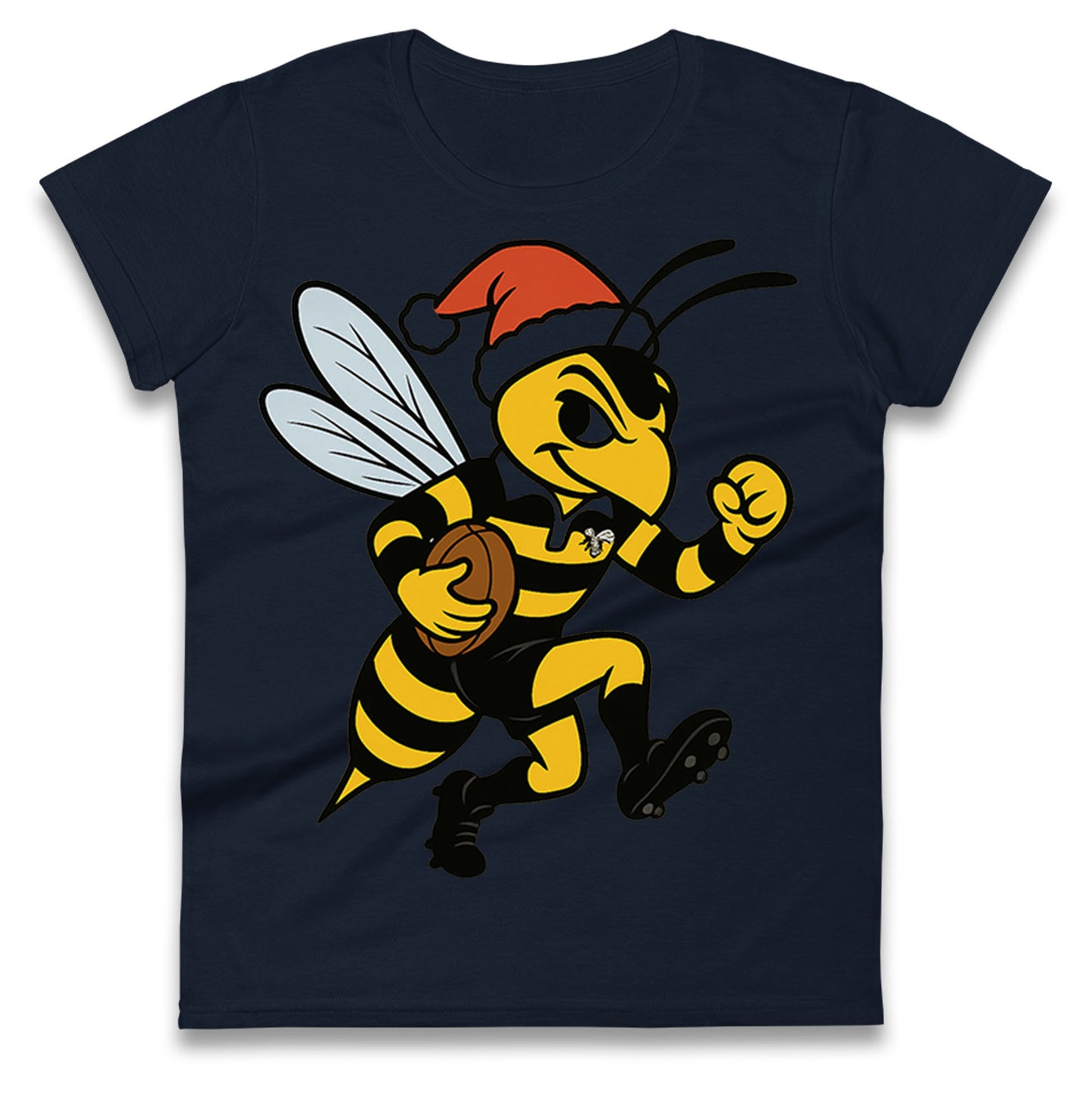 Wasps Rugby Christmas Ladies T Shirt
