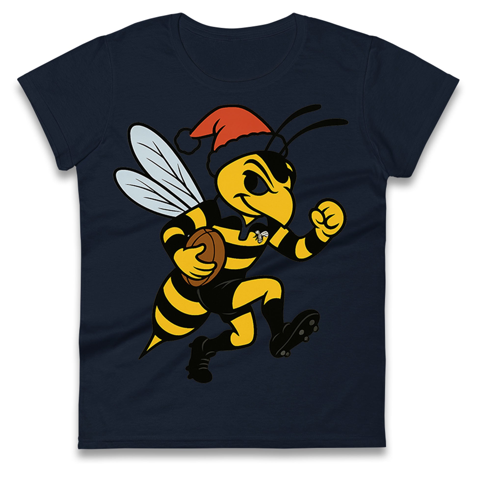 Wasps Rugby Christmas Ladies T Shirt
