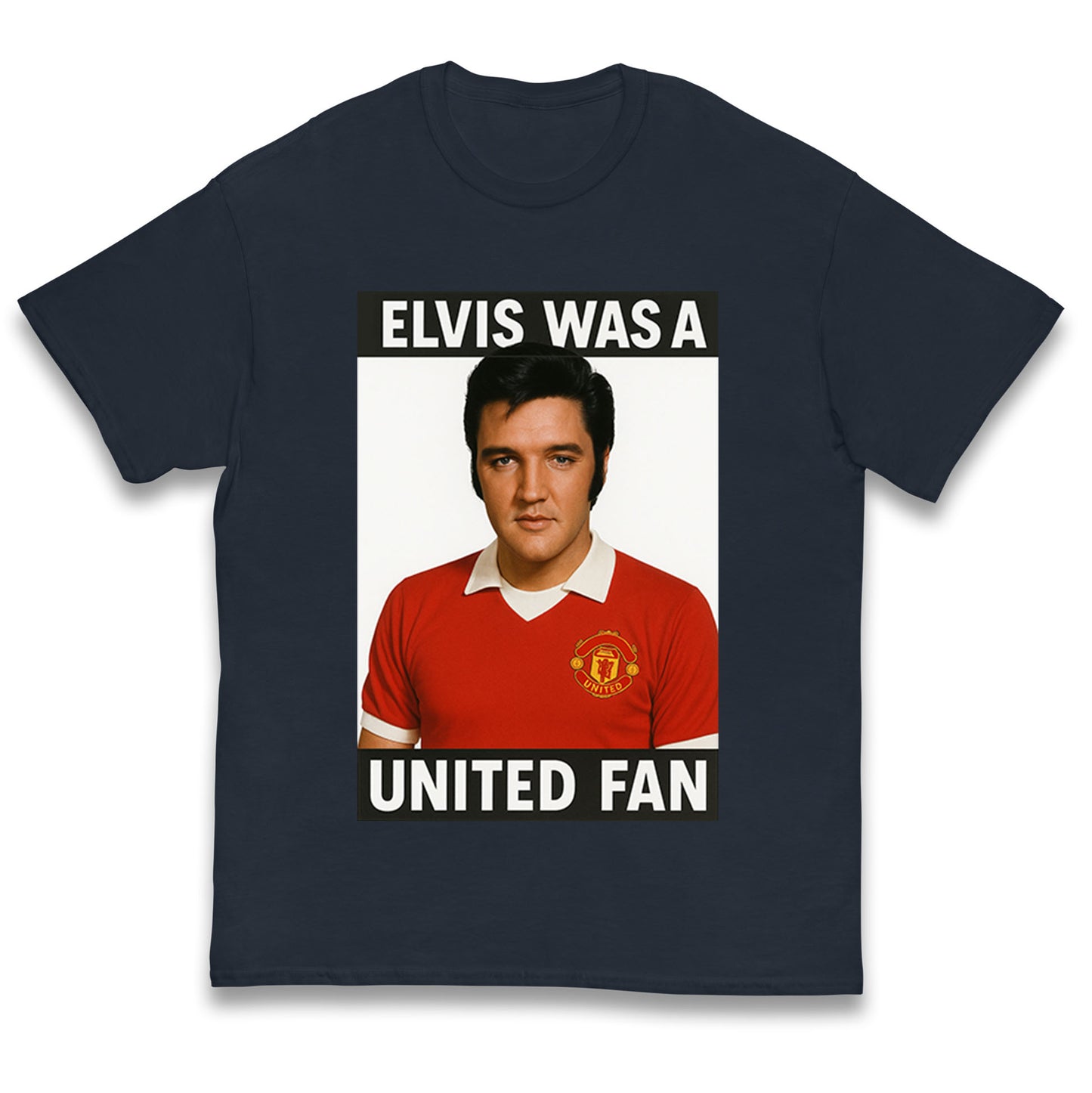 Elvis Presley Mnchester United Kids T Shirt
