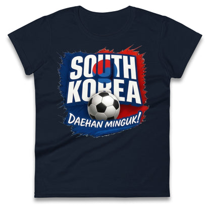 South Korea Football Ladies T Shirt