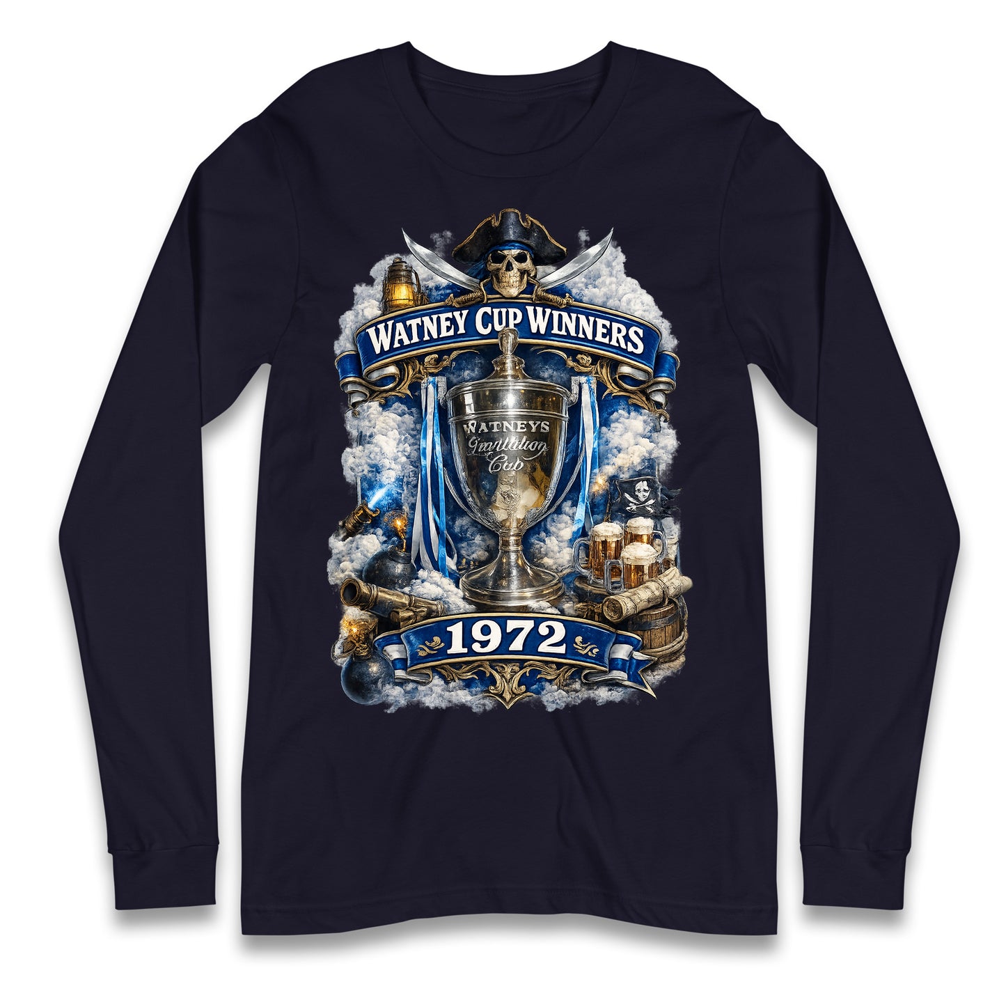Retro Bristol Rovers Football Longsleeve T Shirt