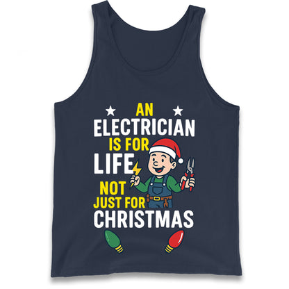 Electrician Christmas Tank Top