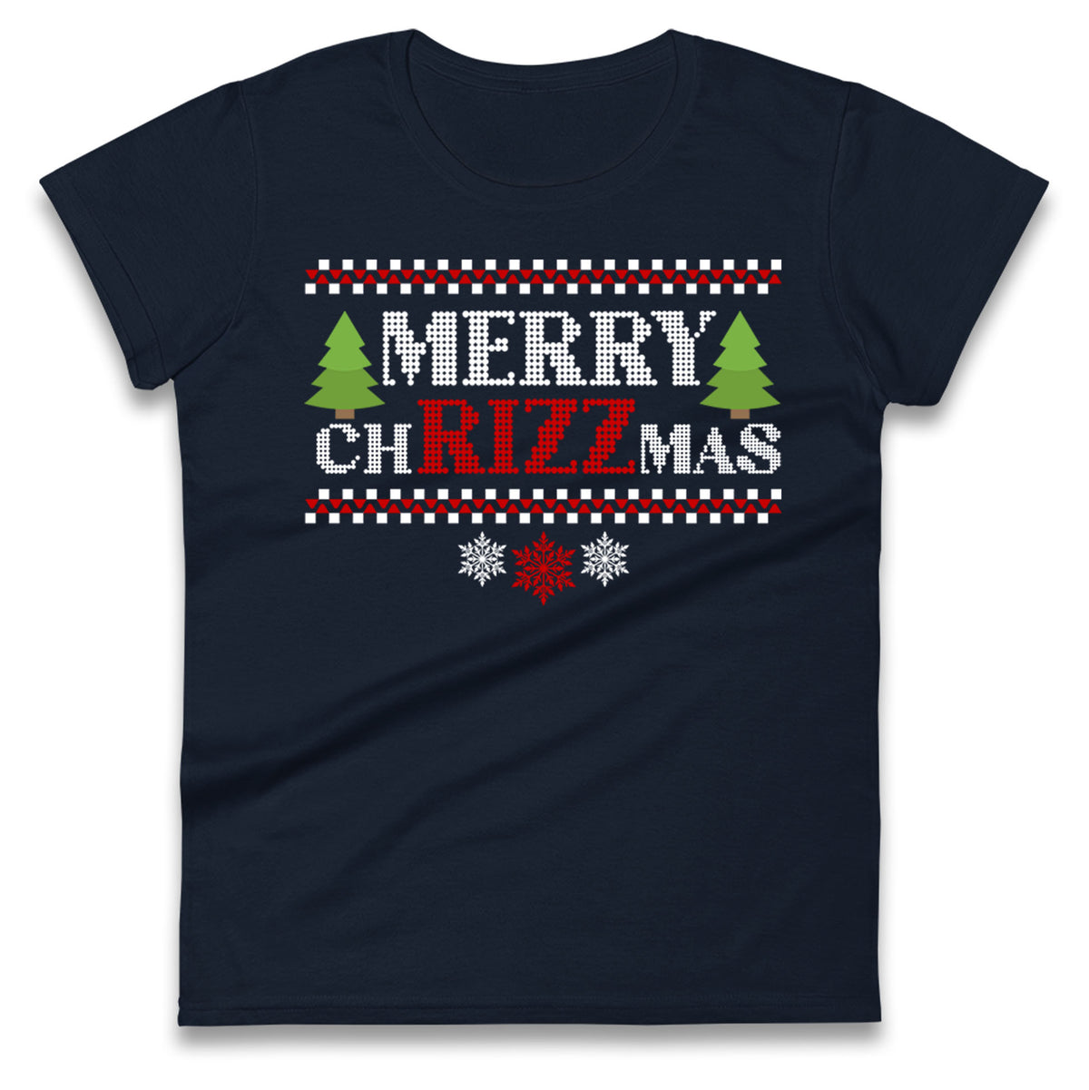 merry christmas tree womens t shirt