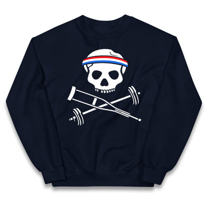 Johnny Knoxville Crutch Barbell and Bones Kids Jumper