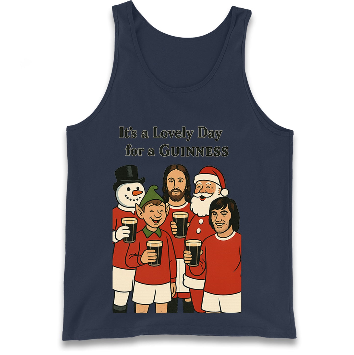 Man United Christmas Tank Top