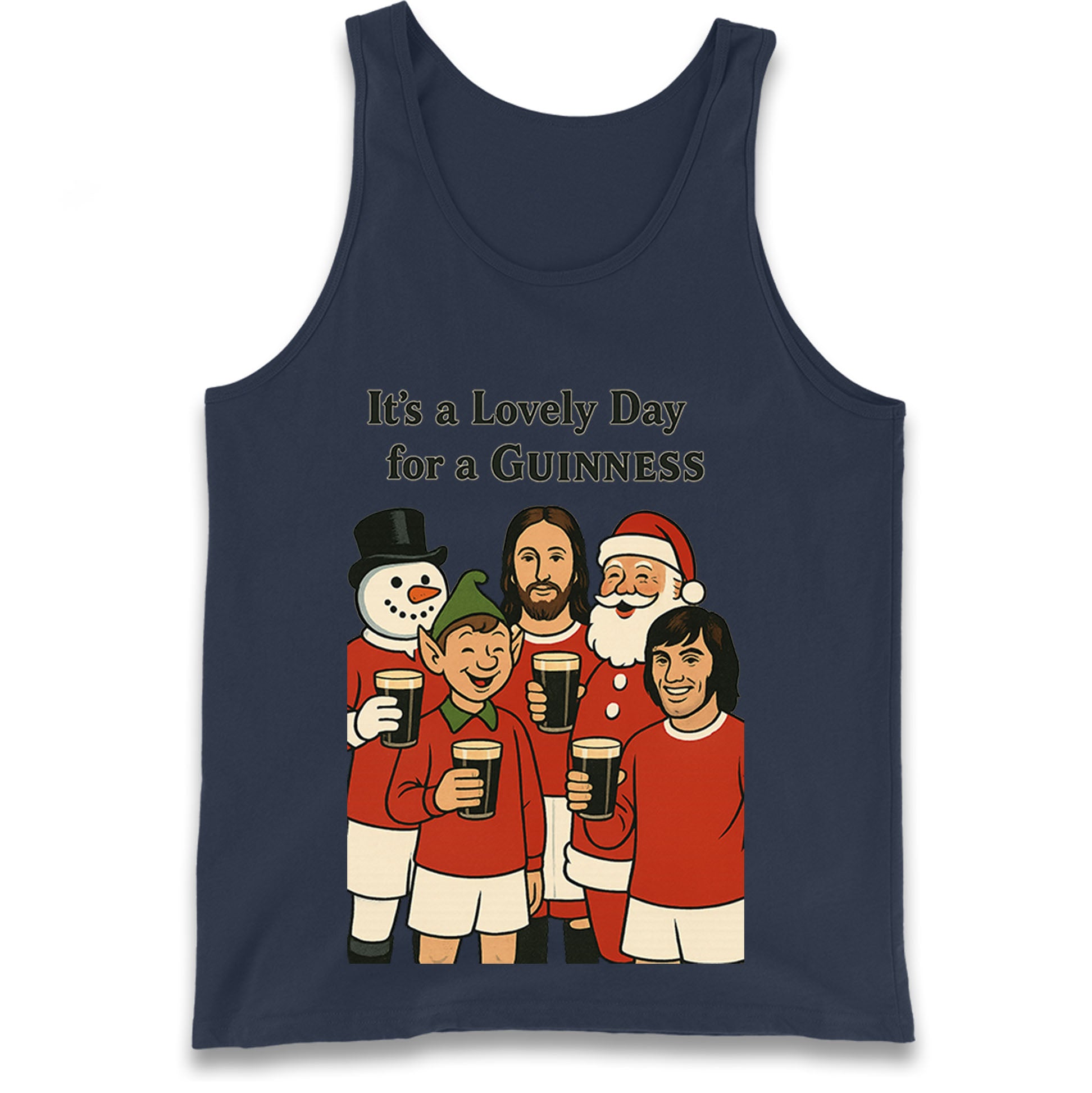 Man United Christmas Tank Top