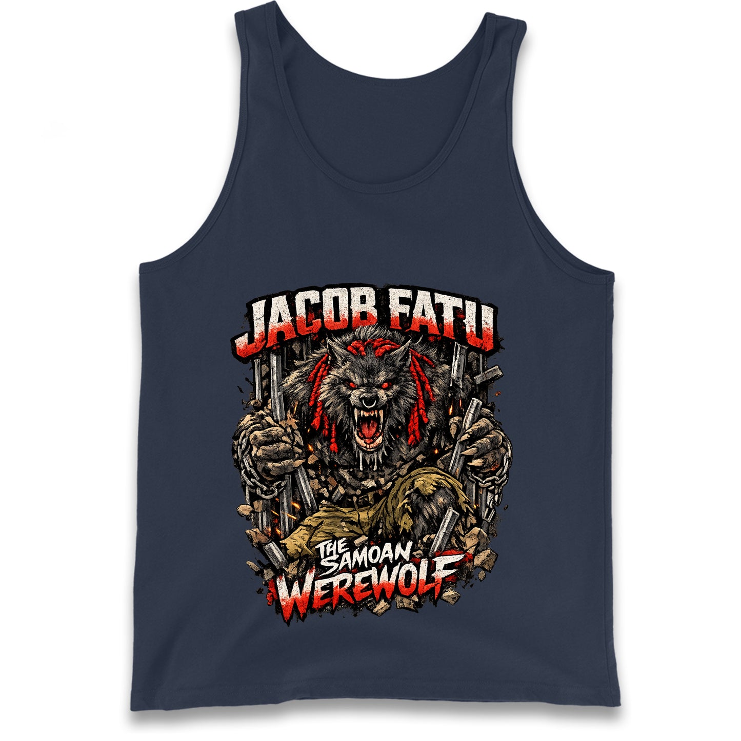 Jacob Fatu The Samoan Werewolf Tank Top