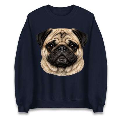 Pug Dog Face Jumper 