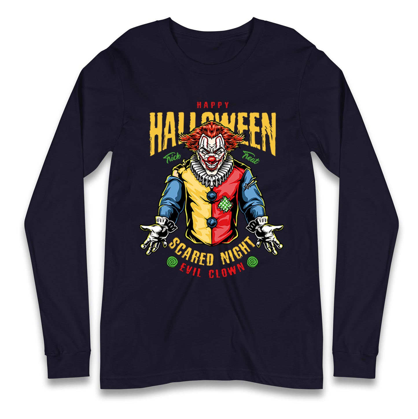 Halloween Clown Longsleeve T Shirt