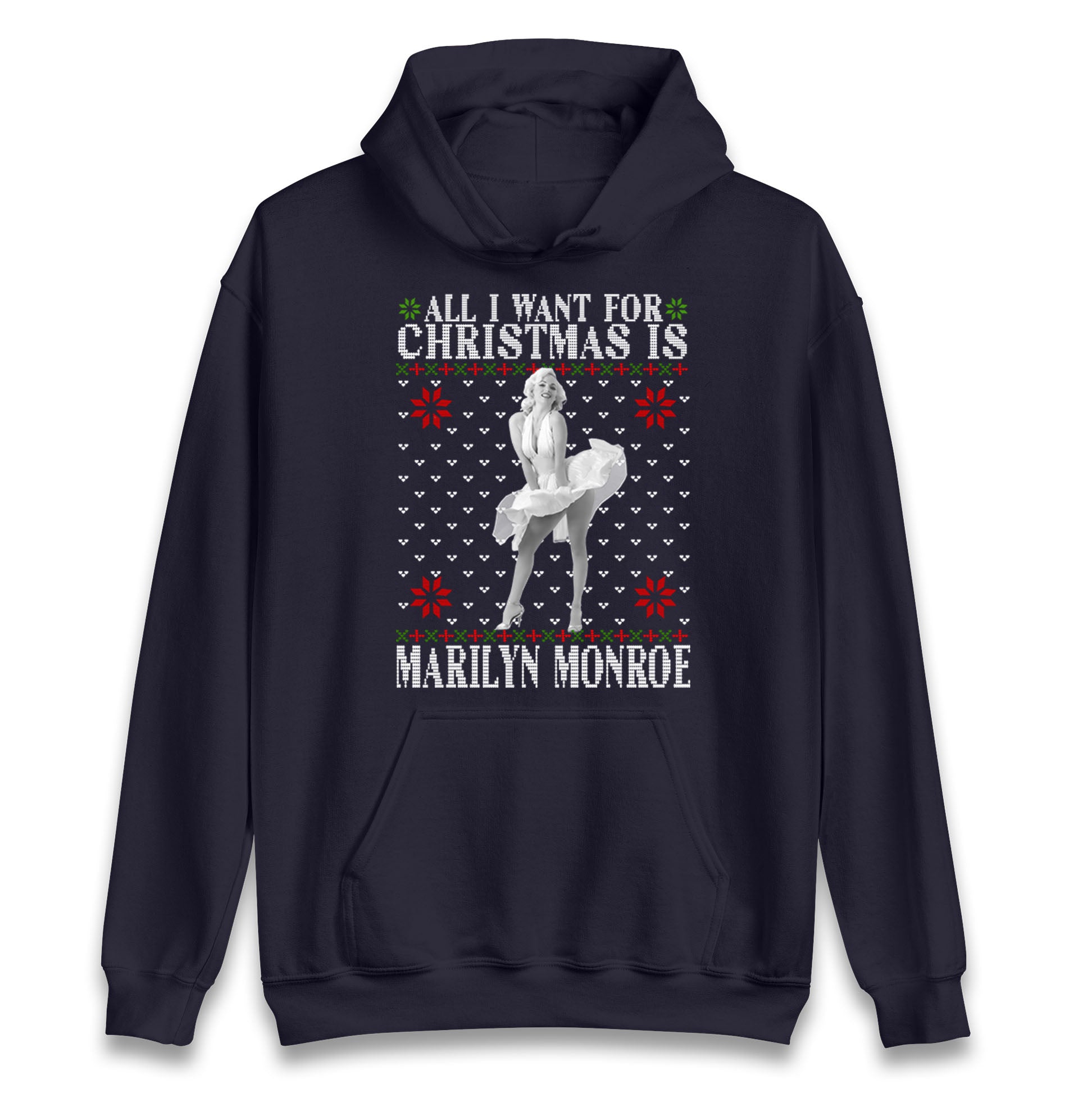 marilyn monroe christmas hoodie