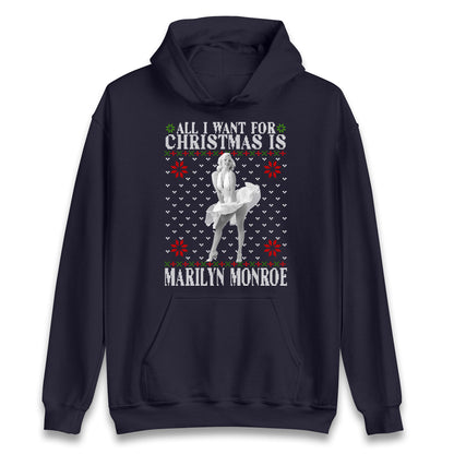 marilyn monroe christmas hoodie