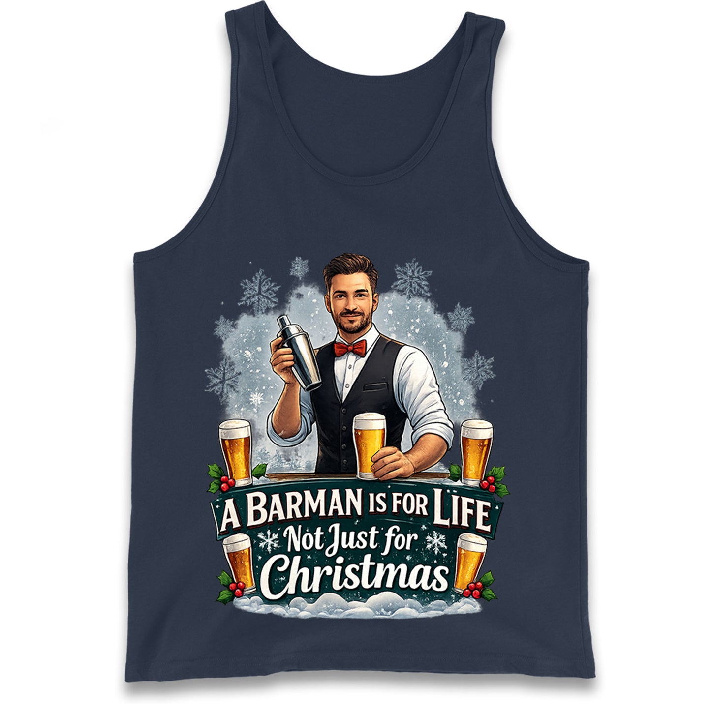 Barman Christmas Tank Top